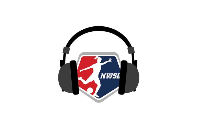 nwsl logo with headphones wrapped around it