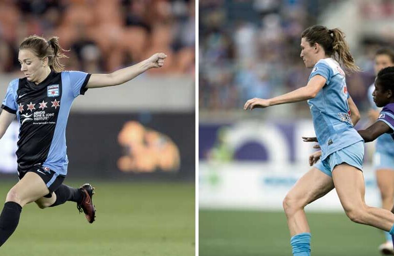 Courtney Raetzman (Wilf Thorne) and Arin Gilliland (Roy Miller) for Chicago Red Stars