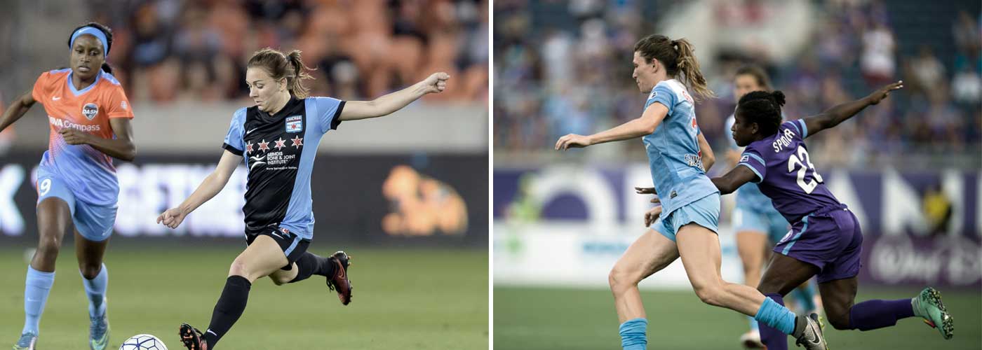 Courtney Raetzman (Wilf Thorne) and Arin Gilliland (Roy Miller) for Chicago Red Stars