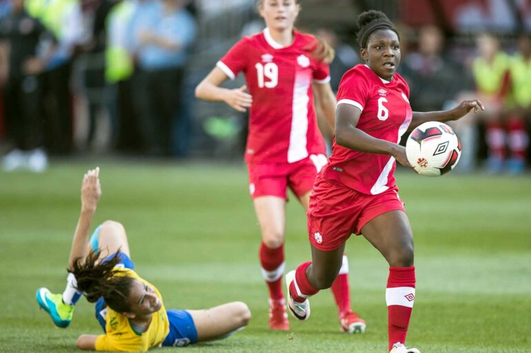 Deanne Rose against Canada. (Canada Soccer)