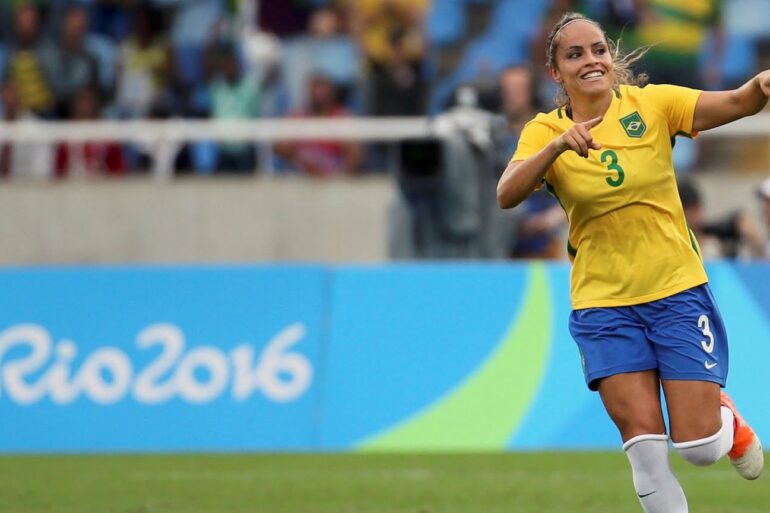 Monica respresenting Brazil