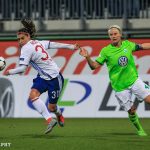 Alex Morgan (OL) and Nilla Fischer (WOB).