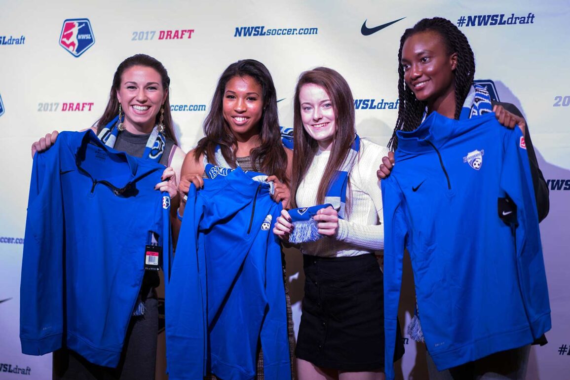 Boston Breakers 2017 draft picks. (Manette Gonzalez)