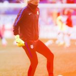 Jane Campbell during warming up during the 2017 SheBelieves Cup.