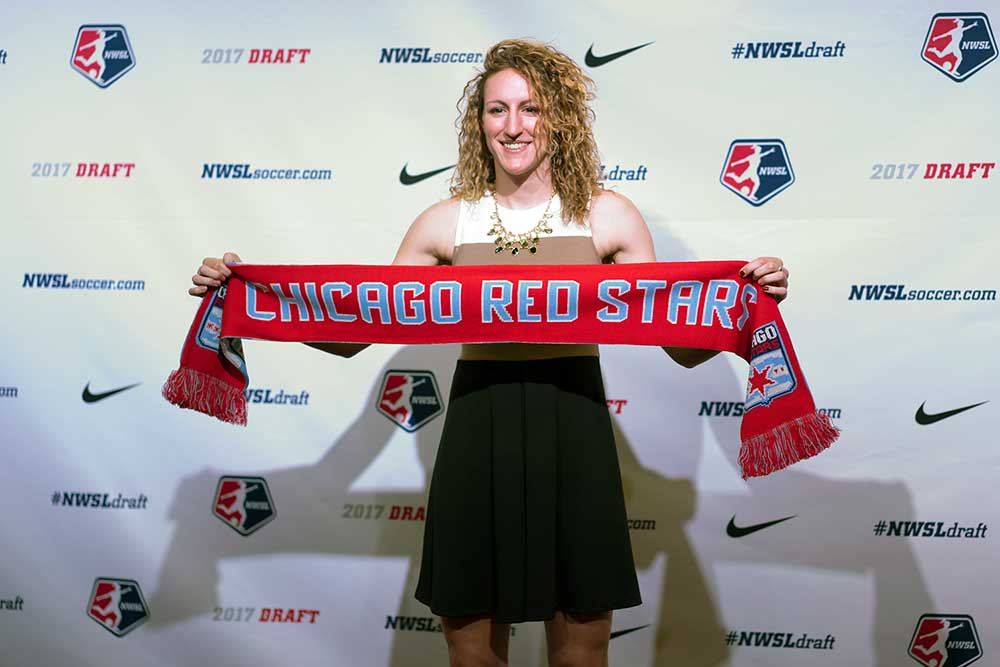 Morgan Proffitt drafted by the Chicago Red Stars. (Manette Gonzalez)
