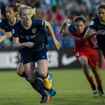 Action from the North Carolina Courage's first home opener by Shane Lardinois.