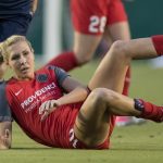 Allie Long of the Portland Thorns (Shane Lardinois).