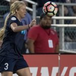 Makenzy Doniak has her eyes on the ball (Shane Lardinois).