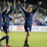 Celebrating a win (Shane Lardinois).