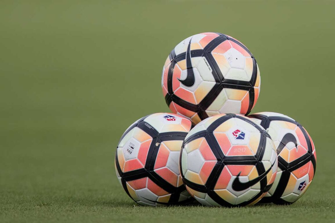 NWSL soccer balls. (Shane Lardinois)