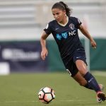 Debinha on the attack for the North Carolina Courage. (Shane Lardinois)