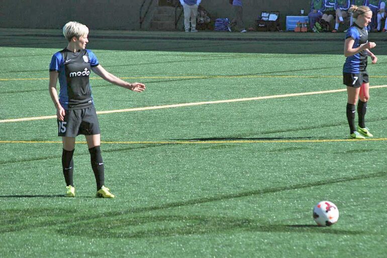 Megan Rapinor for the Seattle Reign (Hmlarson, WikiCommons)