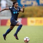 Taylor Smith on the attach for the North Carolina Courage. (Shane Lardinois)