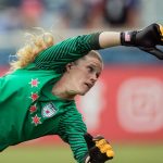 Alysaa Naeher in action for the Chicago Red Stars. (Shane Lardinois)