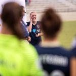 Denise O'Sullivan of the North Carolina Courage. O'Sullivan's had the late game-winner to send the Courage to the 2017 NWSL Championship. (Shane Lardinois)