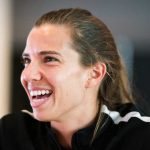 Tobin Heath during 2017 NWSL Media Day. (Monica Simoes)