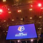 The 2018 NWSL Collge Draft, under the lights (Monica Simoes).