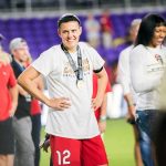 Christine Sinclair after the 2017 NWSL Championship. (Monica Simoes)