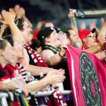 The Rose City Riveters during the 2017 NWSL Championship. (Monica Simoes)