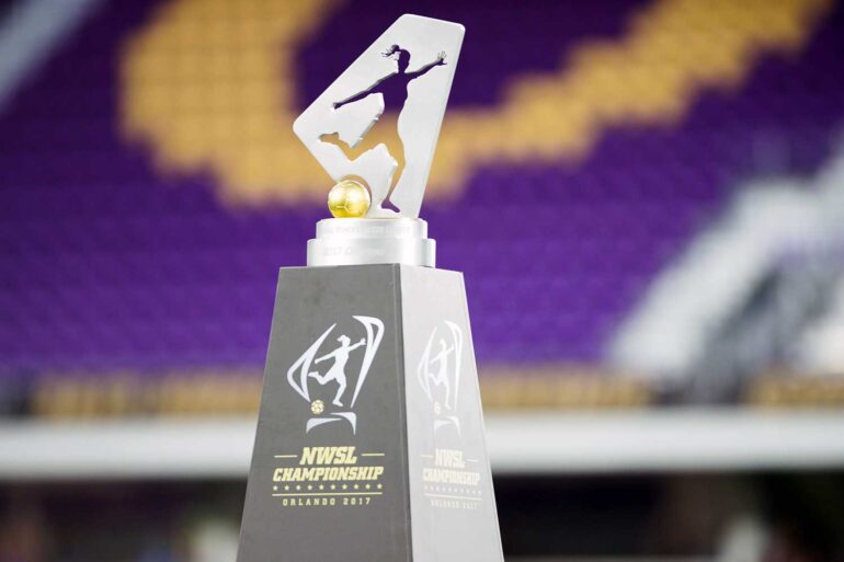 The NWSL Championship Trophy. (Monica Simoes)
