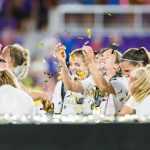 The Thorns celebrating. Some really like confetti. (Monica Simoes)