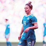 Germany's Svenja Huth during the 2018 SheBelieves Cup. (Monica Simoes)