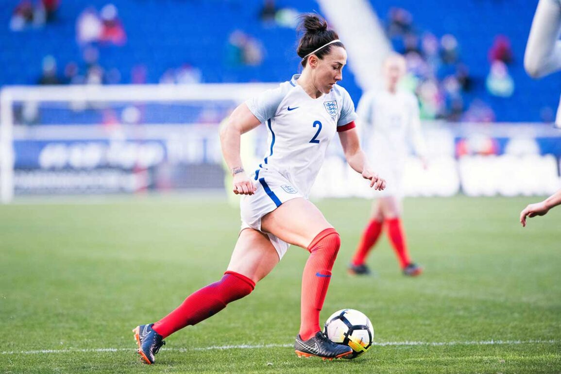 Defender Lucy Bronze during the 2018 SheBelieves Cup. (Monica Simoes)