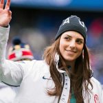 Hilary Knight, of the gold-medal winning U.S. Women's National Hockey Team, before the USA's match against France at the 2018 SheBelieves Cup. (Monica Simoes)