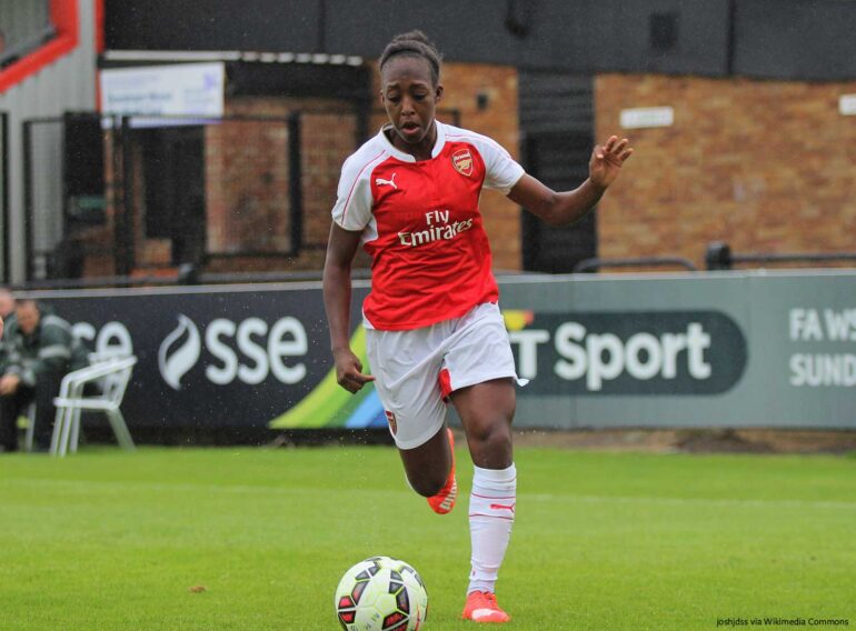 Arsenal's Danielle Carter. (joshjdss, wikicommons)