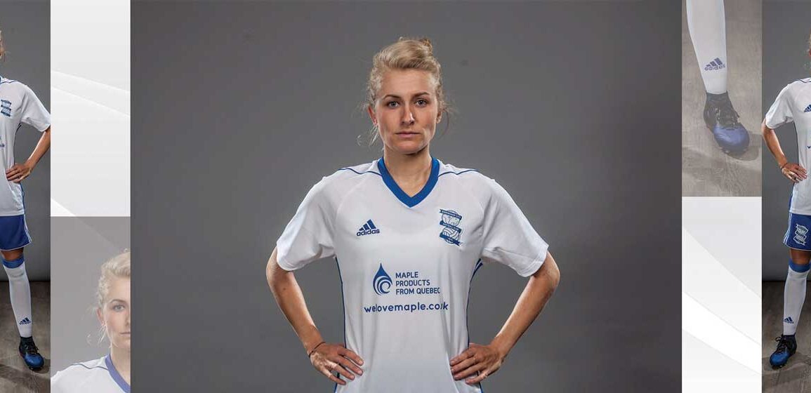 Emma Follis in Birmingham City uniform (Twitter, Follis/Birmingham City).