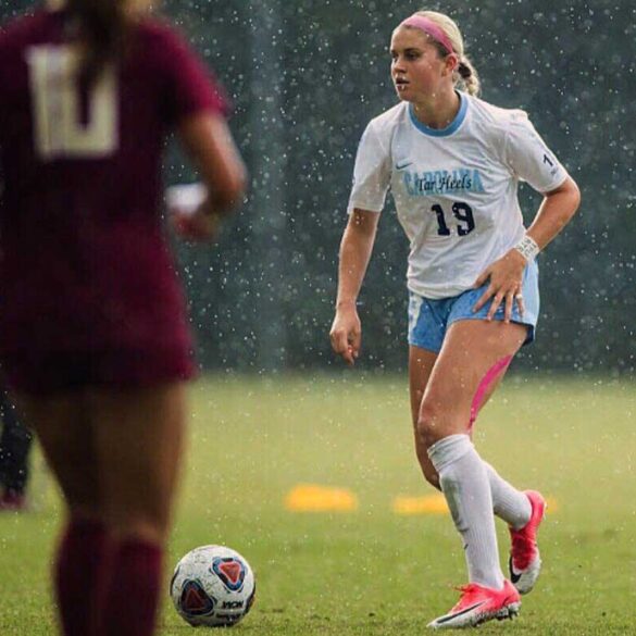 Alessia Russo playing for the University of North Carolina. (Alessa Russo)