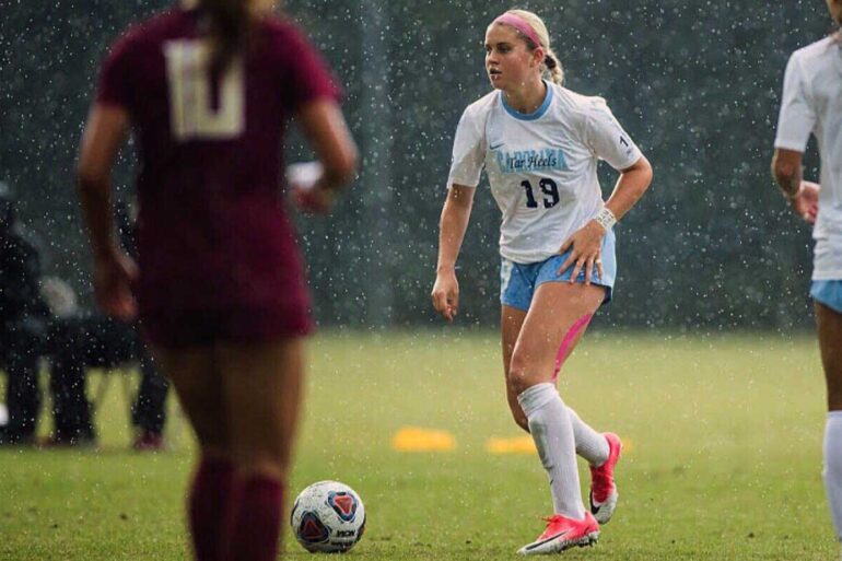 Alessia Russo playing for the University of North Carolina. (Alessa Russo)