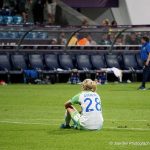 Wolfsburg's Lena Goeßling after the 2018 Champions League final. (Daniela Porcelli)