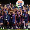 Olympique Lyon, winners of the 2018 Champions League title. (Daniela Porcelli)