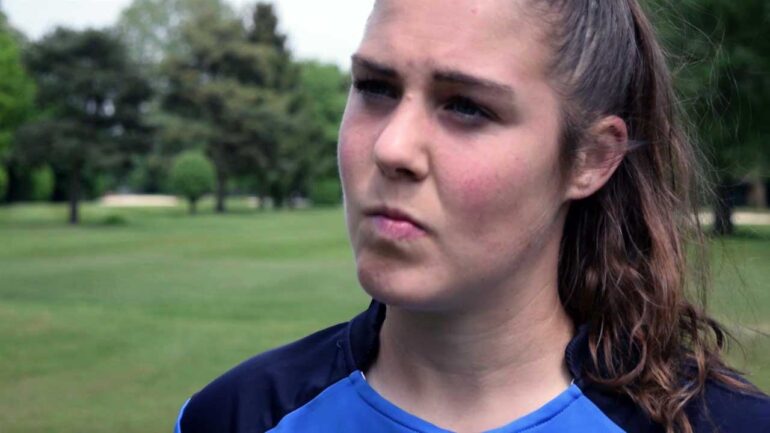 Mary Earps, goalkeeper for Wolfsburg (YouTube, Reading).