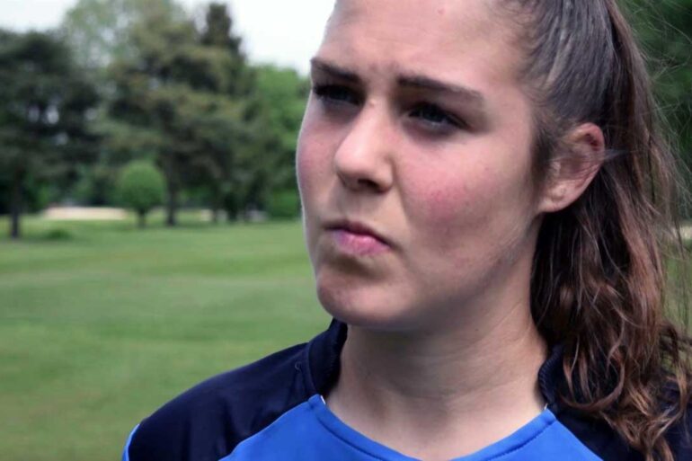 Mary Earps, goalkeeper for Wolfsburg (YouTube, Reading).