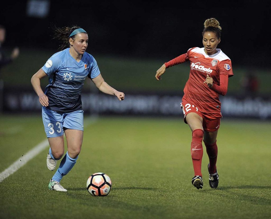 Estelle Johnson of the Washington Spirit (Jose Argueta).