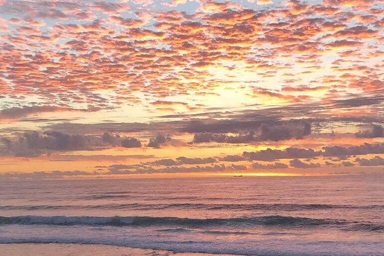 Australian sunrise courtesy of Katie Stengel.