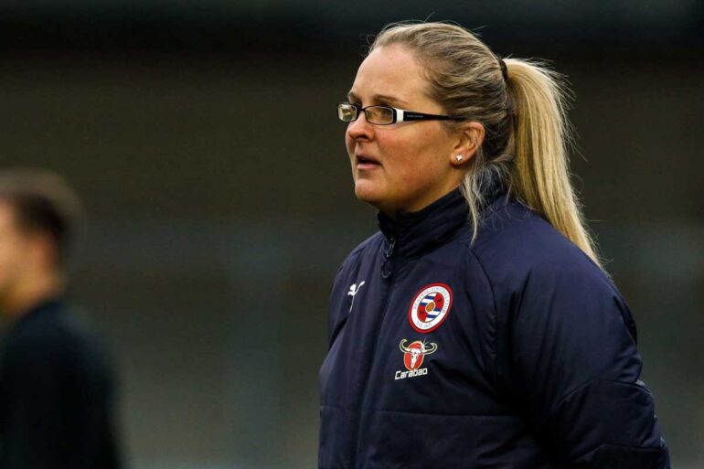 Reading head coach Kelly Chambers (Reading FC).