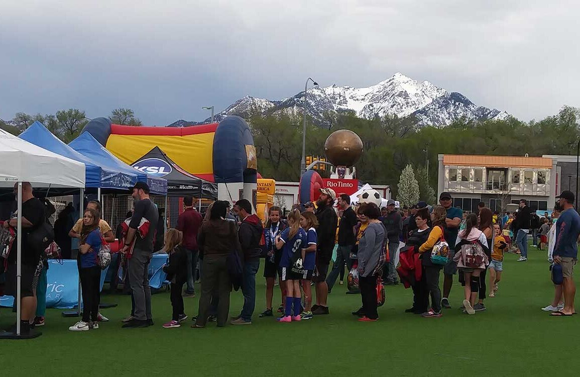 Carnival Real before the Utah Royals 2019 home opener (Camille Hunter).