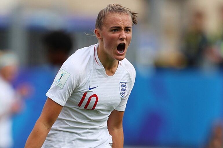 Georgia Stanway with England's U-20 team. (The FA)