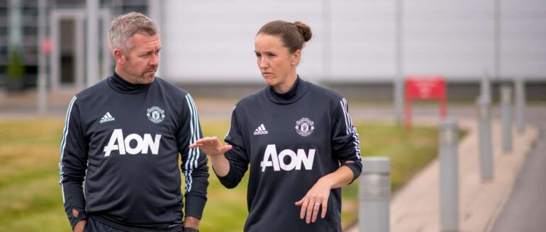Manchester United head coach Casey Stoney. (Manchester United)