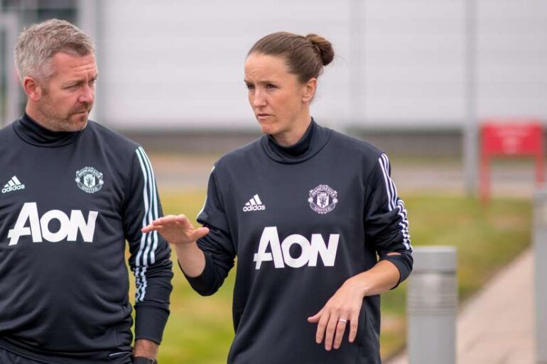 Manchester United head coach Casey Stoney. (Manchester United)