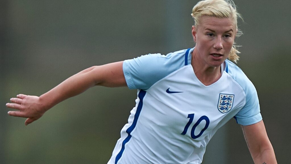 Beth England playing for the England U-23 team. (The FA)