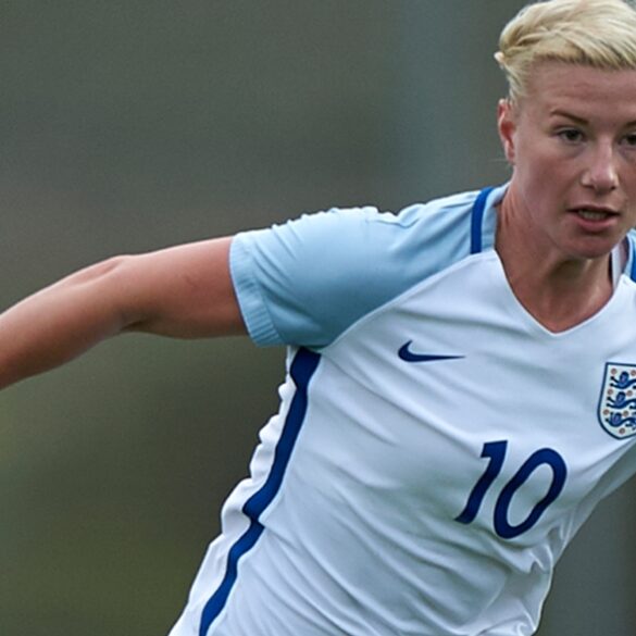 Beth England playing for the England U-23 team. (The FA)