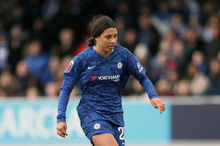 Sam Kerr playing for Chelsea. (Chelsea FC)