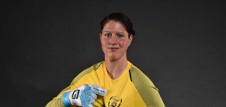 Marie Hourihan for the Republic of Ireland. (Football Association of Ireland)