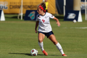 Brenna McPartlan playing for South Alabama. (University of South Alabama Athletics)