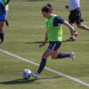 Rachel Corsie playing in a preseason match with Kansas City NWSL. (Kansas City NWSL)