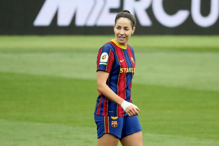 Vicky Losada playing for FC Barcelona. (Rafa Huerta)
